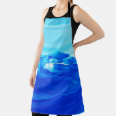 抽象芸術ブルー絵画アートの背景。モダン芸術 エプロン (インサイチュ)