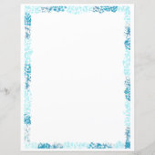 抽象芸術ブルー縁どスクラップブックとジャーナル紙 (裏面)