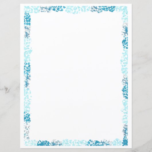 抽象芸術ブルー縁どスクラップブックとジャーナル紙 (裏面)