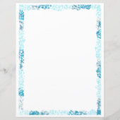 抽象芸術ブルー縁どスクラップブックとジャーナル紙 (正面)