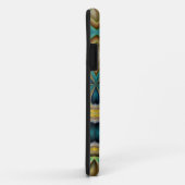 抽象芸術ブルー金ゴールドとティール(緑がかった色)iphoneケース Case-Mate iPhoneケース (裏面/右)