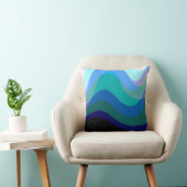 抽象芸術ブルー303 - Groovy Flowing Art クッション (椅子)