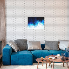 抽象芸術ブルー キャンバスプリント