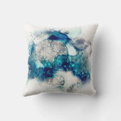 抽象芸術ブルー クッション (裏面)