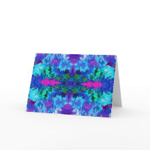 抽象芸術ブルー（バージョン2）カスタマイ空白のズ可能