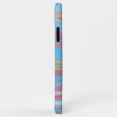 抽象芸術ブルー、ピンク、金ゴールドストロ色彩の鮮やかック Case-Mate iPhoneケース (裏面/右)