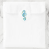 抽象芸術ブルー ラウンドシール (バッグ)