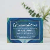 抽象芸術ブルーAgateパタ結婚ーンの宿泊施設 エンクロージャーカード (スタンド正面)