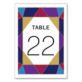 抽象芸術ブロック結婚宝石のテーブル番号 テーブルナンバー