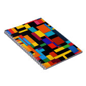抽象芸術ブロック(砂漠の色) ノートブック (右側)