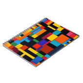 抽象芸術ブロック（砂漠の色） ノートブック (左側)