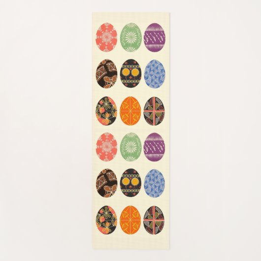 抽象芸術ブロッツプリント ヨガマット (正面)