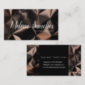 抽象芸術ブロンズミックスパターンアート 名刺 (正面/裏面)