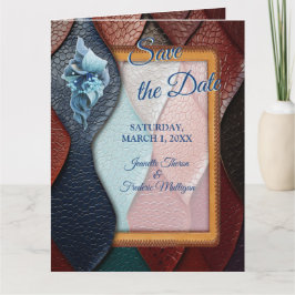 抽象芸術ブロンズ、金ゴールドブルーバロックスタイル カード