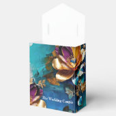 抽象芸術ブロンズ、金ゴールドブルーバロックスタイル フェイバーボックス (オープン)