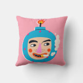 抽象芸術ブーム顔 クッション (裏面)