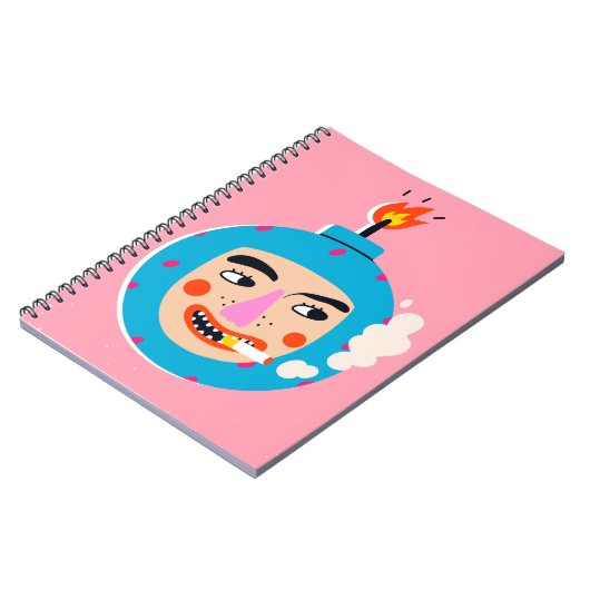 抽象芸術ブーム顔 ノートブック (左側)