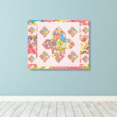 抽象芸術プラスサインカーネーションキャンバスアート(美しい) キャンバスプリント (インサイチュ (ウッドフロア))