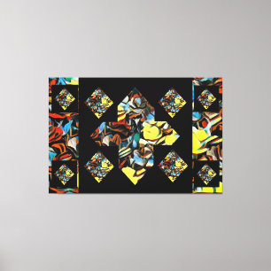 抽象芸術プラスサインカーネーションキャンバスアート(Dreaming) キャンバスプリント