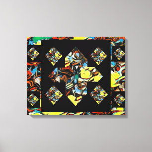 抽象芸術プラスサインカーネーションキャンバスアートW/Dreaming キャンバスプリント