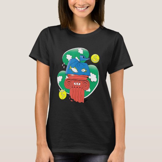 抽象芸術プラスチックデザイン Tシャツ (正面)