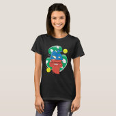 抽象芸術プラスチックデザイン Tシャツ (正面フル)