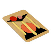 抽象芸術プラットフォーム、柱、および円 マグネット (右側)