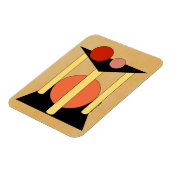 抽象芸術プラットフォーム、柱、および円 マグネット (左側)