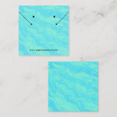 抽象芸術プリントシーフオムグリーンジュエリー表示カード スクエア名刺 (正面/裏面)
