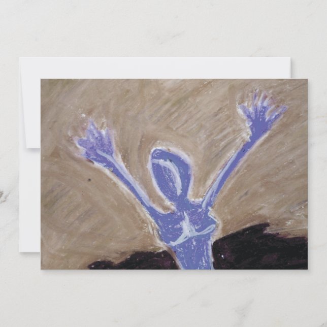 抽象芸術プリント |はがき (正面)