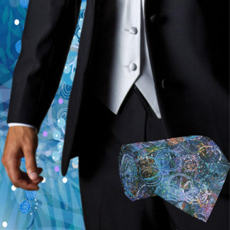 抽象芸術プリント ネクタイ