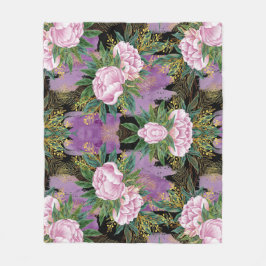 抽象芸術プリント フリースブランケット