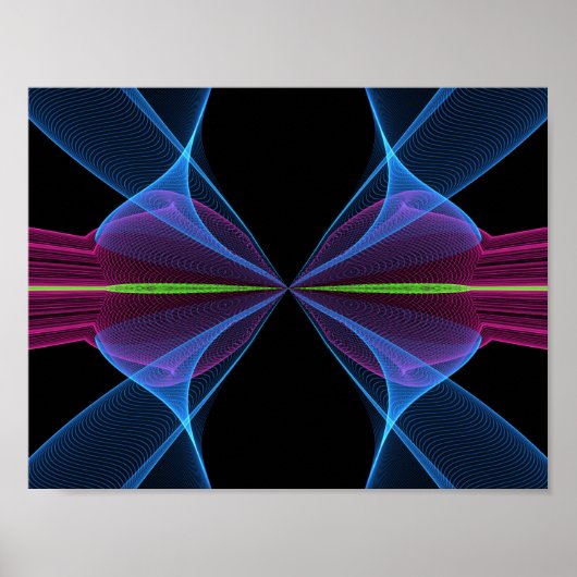 抽象芸術プリント ポスター (正面)