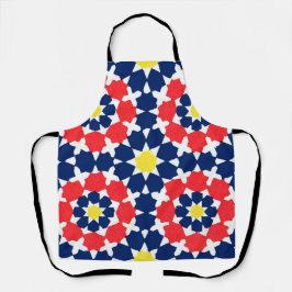 抽象芸術プリント（星とx-es） エプロン