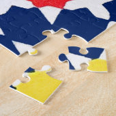 抽象芸術プリント(星とx-es) ジグソーパズル (側面)