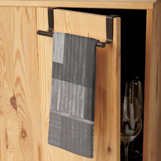 抽象芸術プレイドデザイン1 キッチンタオル (三つ折り)