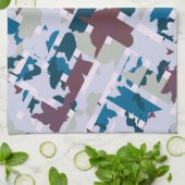 抽象芸術プレイドデザイン1 キッチンタオル (折り畳み)