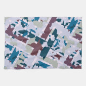 抽象芸術プレイドデザイン1 キッチンタオル (横)