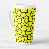 抽象芸術プレデタースキン迷彩柄アート：アドベンチャーインスパイア- カフェラテマグ (左アングル)