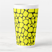 抽象芸術プレデタースキン迷彩柄アート：アドベンチャーインスパイア- カフェラテマグ (正面)