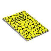 抽象芸術プレデタースキン迷彩柄アート：アドベンチャーインスパイア- ノートブック (右側)