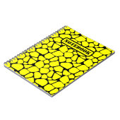 抽象芸術プレデタースキン迷彩柄アート：アドベンチャーインスパイア- ノートブック (左側)