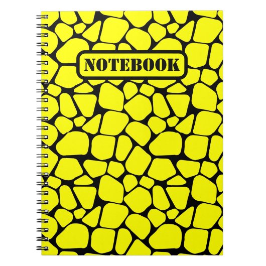 抽象芸術プレデタースキン迷彩柄アート：アドベンチャーインスパイア- ノートブック (正面)