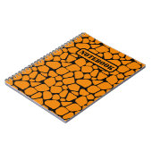 抽象芸術プレデタースキン迷彩柄アート:アドベンチャーインスパイア- ノートブック (左側)