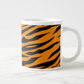 抽象芸術プレデタースキン迷彩柄アート：アドベンチャーデザイン ジャンボコーヒーマグカップ (右)