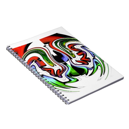 抽象芸術プロファイルアートプリント ノートブック (右側)