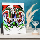 抽象芸術プロファイルアートプリント フォトプラーク (側面)