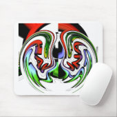 抽象芸術プロファイルアートプリント マウスパッド (マウス)