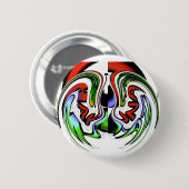 抽象芸術プロファイルアートプリント 缶バッジ (正面&裏面)