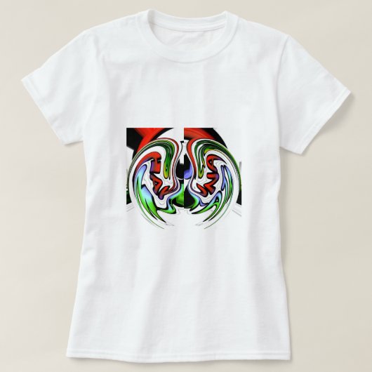 抽象芸術プロファイルアートプリント Tシャツ (デザイン正面)